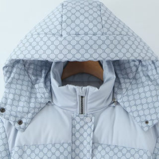 Street Letter Print Hooded Cotton Jacket 3