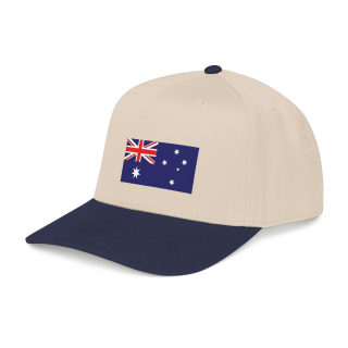 Australian Flag Mid Profile Baseball Cap | Australia Flag Embroidered Hat 24