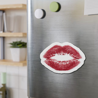 Red Lipstick Kiss Magnet | Die-Cut Magnet 15