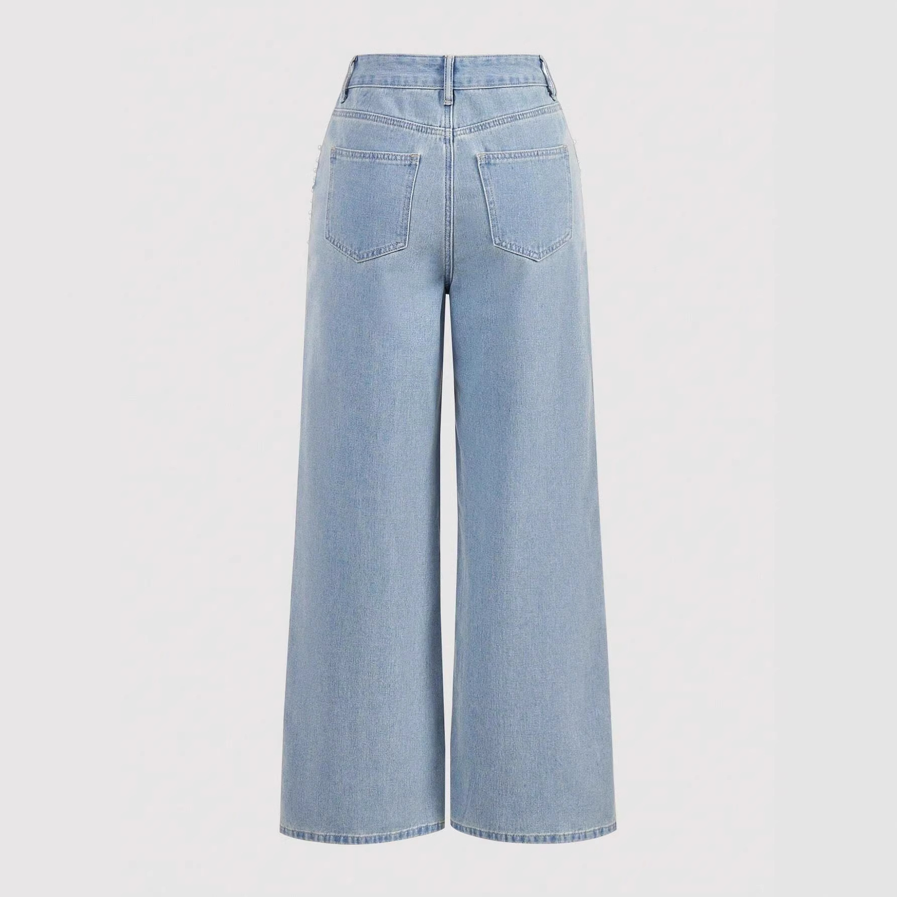 Loose Slimming Straight Leg Denim Jeans