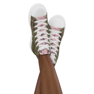 Women's high-top canvas shoes