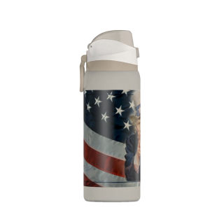 Uncle Sam Pointing Water Bottle | American Flag Patriotic 32oz 9
