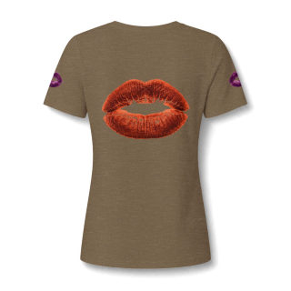 Paint Splatter Face V-Neck Tee | Abstract Face Art 19