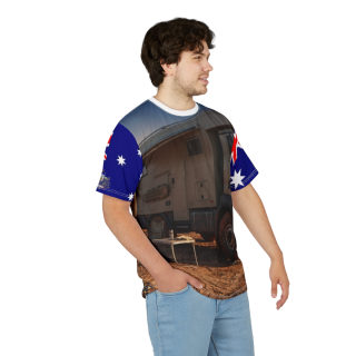 Australian Flag Sleeves Camper Truck Tee | Overland 4x4 Adventure 21