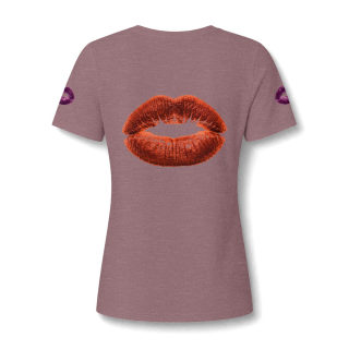 Paint Splatter Face V-Neck Tee | Abstract Face Art 16