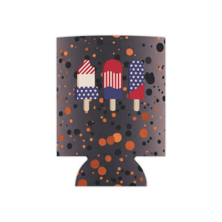 American Flag Popsicles Can Cooler | Patriotic Fourth of July Koozie 5