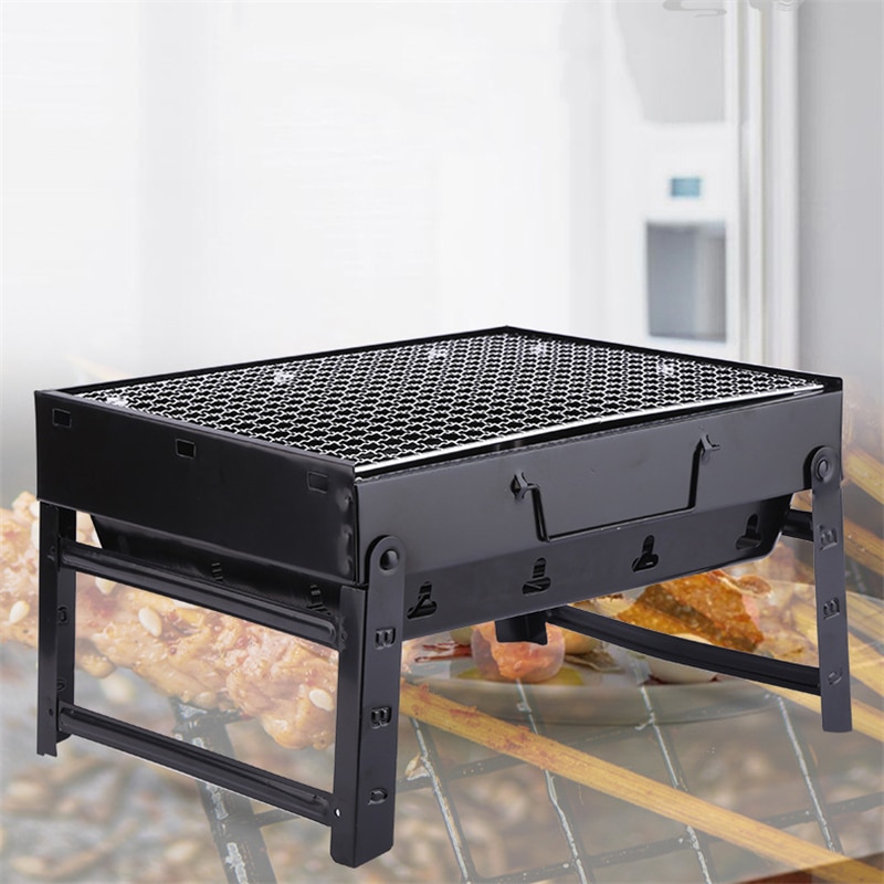 Foldable Charcoal Grill for Camping and Picnics
