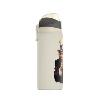 Uncle Sam Pointing Water Bottle | 32oz Insulated Stainless Steel 10
