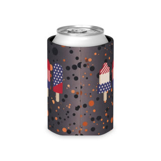 American Flag Popsicles Can Cooler | Patriotic Fourth of July Koozie 11