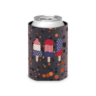 American Flag Popsicles Can Cooler | Patriotic Fourth of July Koozie 19