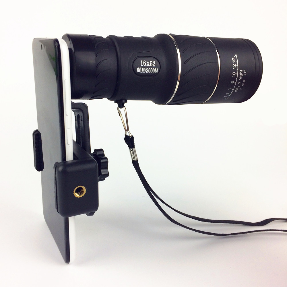 16x52 Binoculars/Monocular | HD Night Vision with Phone Mount