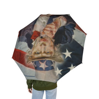 Uncle Sam Illustration Umbrella | American Flag Patriotic Design 4