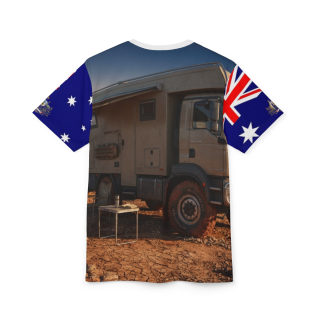 Australian Flag Sleeves Camper Truck Tee | Overland 4x4 Adventure 10
