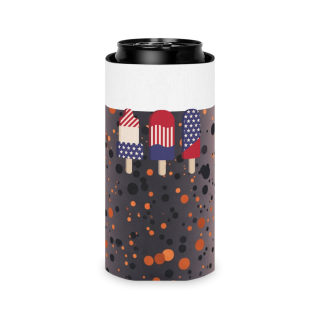 American Flag Popsicles Can Cooler | Patriotic Fourth of July Koozie 20