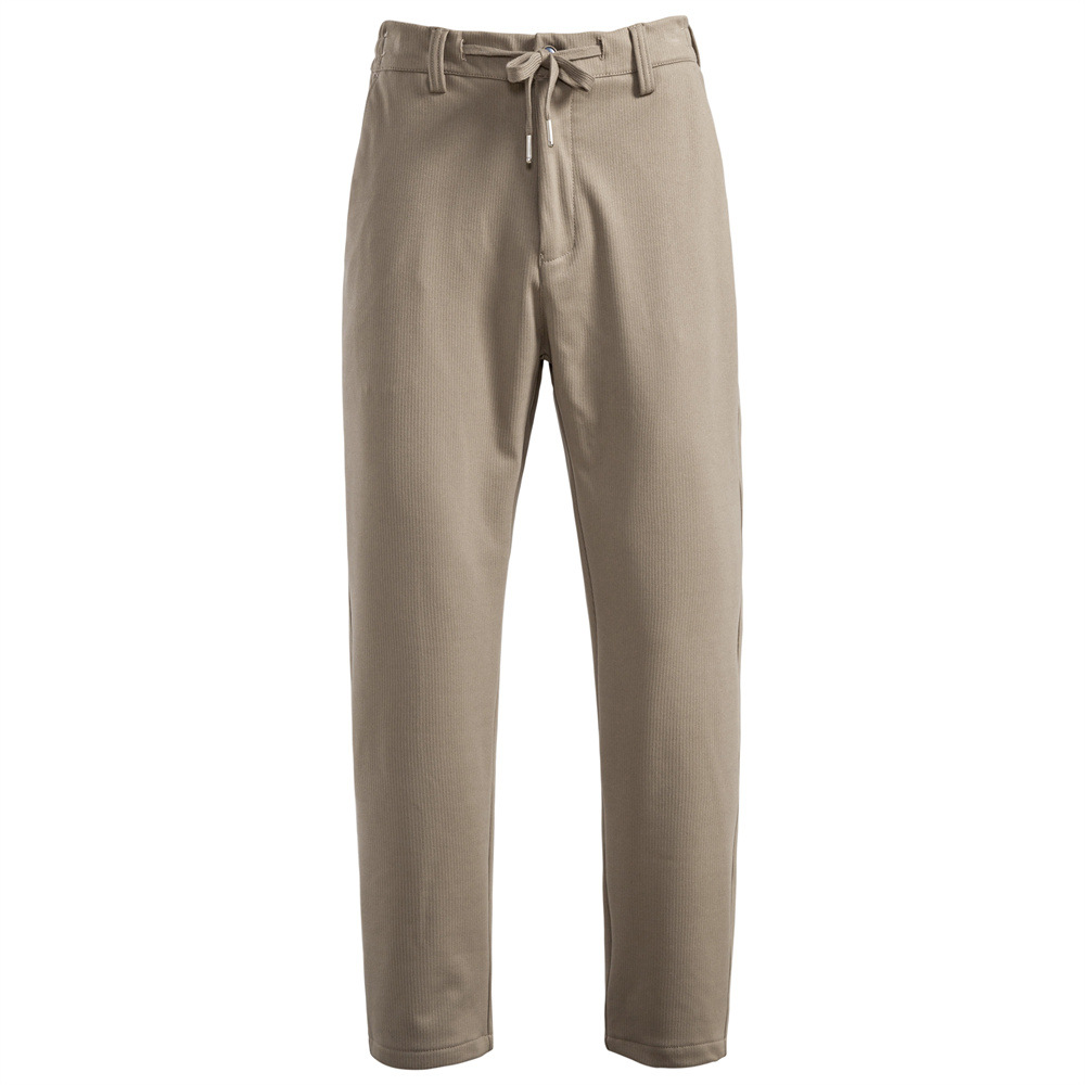 Men's Casual Solid Color Business Pants | Thick Straight Fit