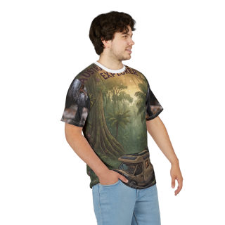 Outback Explorer Campervan Tee | Jungle RV Adventure All-Over Print 11