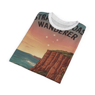 Coastal Wanderer Surf Van Tee | Ocean Cliffs Sunset All-Over Print 33