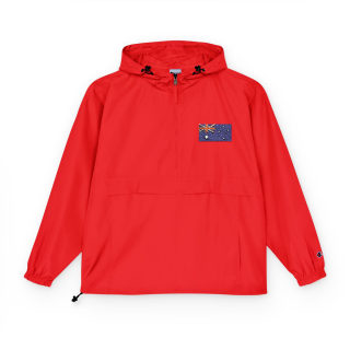 Packable Anorak Jacket | Hooded Windbreaker, Pocket Patch Detail 7