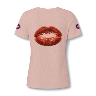 Paint Splatter Face V-Neck Tee | Abstract Face Art 18