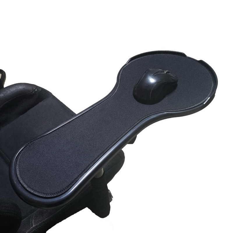 Extra-Large Chair Armrest Pad with Mouse Barrier and Wrist Support