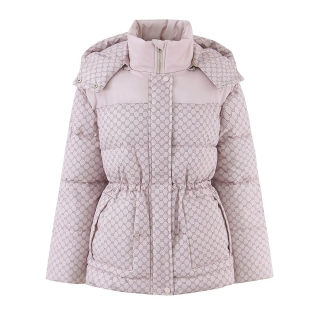 Street Letter Print Hooded Cotton Jacket 4