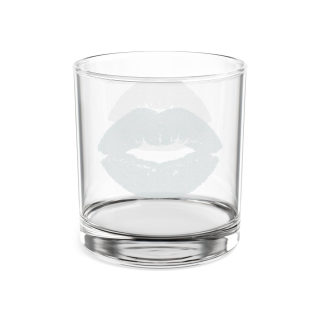 Kiss Mark Whiskey Glass | 10.5oz Engraved Rocks Glass 2