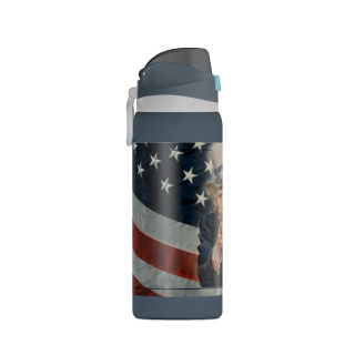 Uncle Sam Pointing Water Bottle | American Flag Patriotic 32oz 13