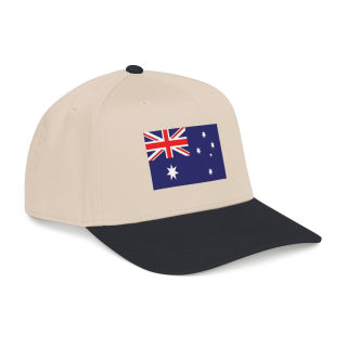 Australian Flag Mid Profile Baseball Cap | Australia Flag Embroidered Hat 13