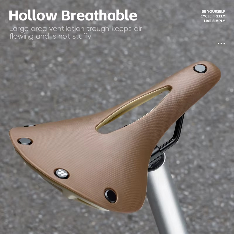 Retro Anti-Slip Bicycle Saddle | Hollow Cushion for Road, BMX, MTB