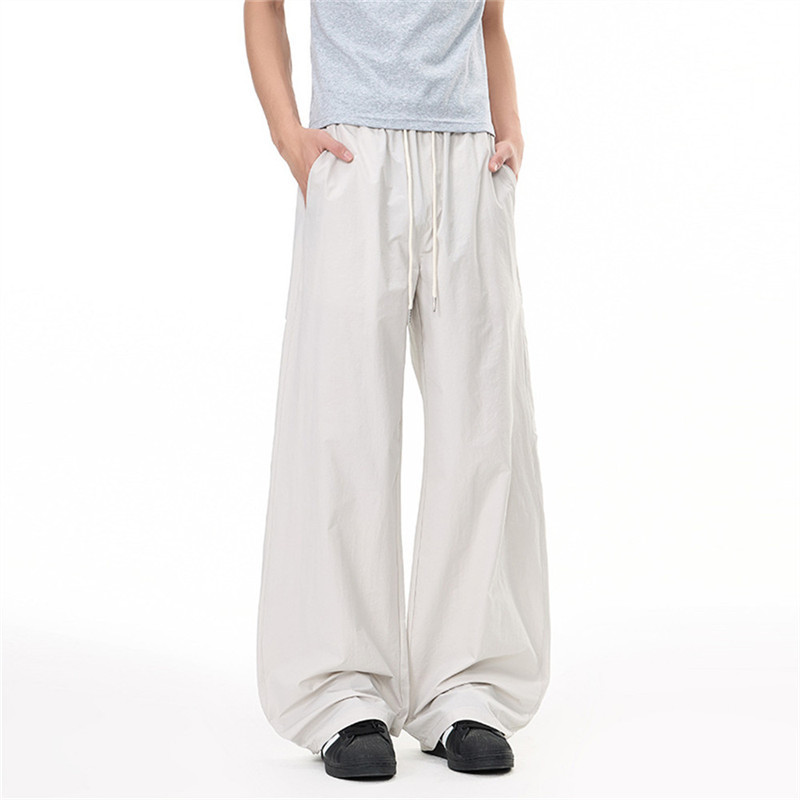 Solid Color Loose Wide Leg Floor Pants