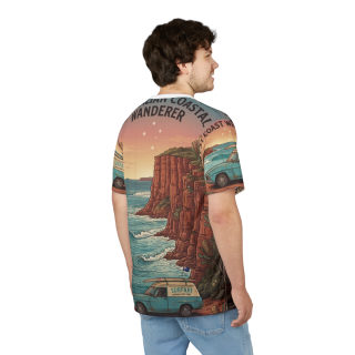 Coastal Wanderer Surf Van Tee | Ocean Cliffs Sunset All-Over Print 20