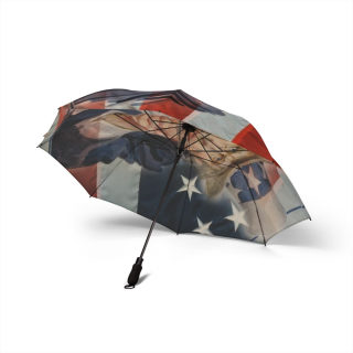 Uncle Sam Illustration Umbrella | American Flag Patriotic Design 3
