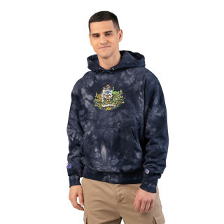 Australian Coat of Arms Embroidered Hoodie | Tie-Dye Pullover 10