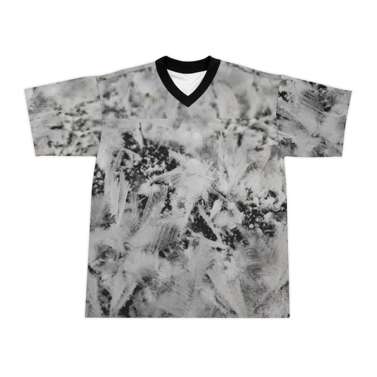 Frost Crystal Pattern Football Jersey | All-Over Print