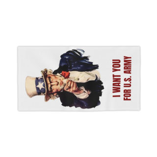 Uncle Sam I Want You for U.S. Army Beach Towel | Patriotic Vintage Recruitment Print 5