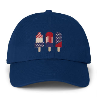 Patriotic Popsicles Cap | American Flag Ice Pop Hat 14