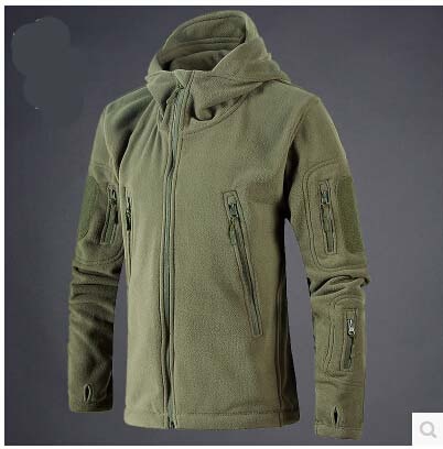 Military Tactical Outdoor Fleece Hoodie Jacket | Thermal Hiking Sport