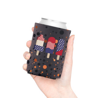 American Flag Popsicles Can Cooler | Patriotic Fourth of July Koozie 15