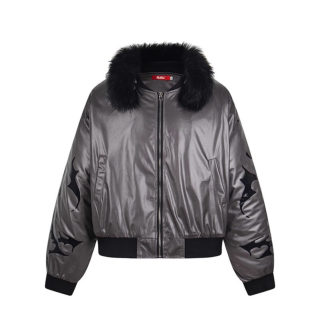 Faux Fur Collar Cotton Coat | Loose Casual Thickened Jacket 1