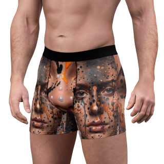 Paint-Splattered Face Boxer Briefs | All-Over Print 1