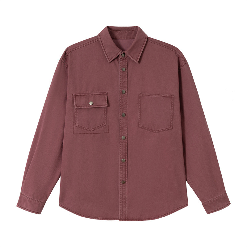 Solid Color Long Sleeve Shirt | Unisex