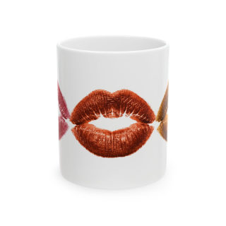 Kiss Lip Print Mug | Ceramic Coffee Cup 3