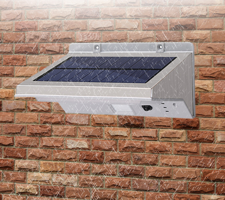 Solar 21-LED Wall Light with Motion Sensor