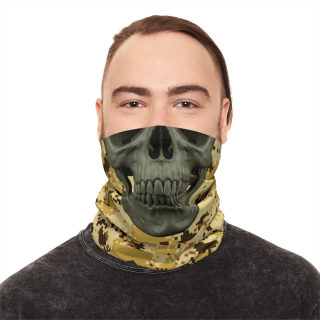 Desert Digital Camouflage Skull Neck Gaiter