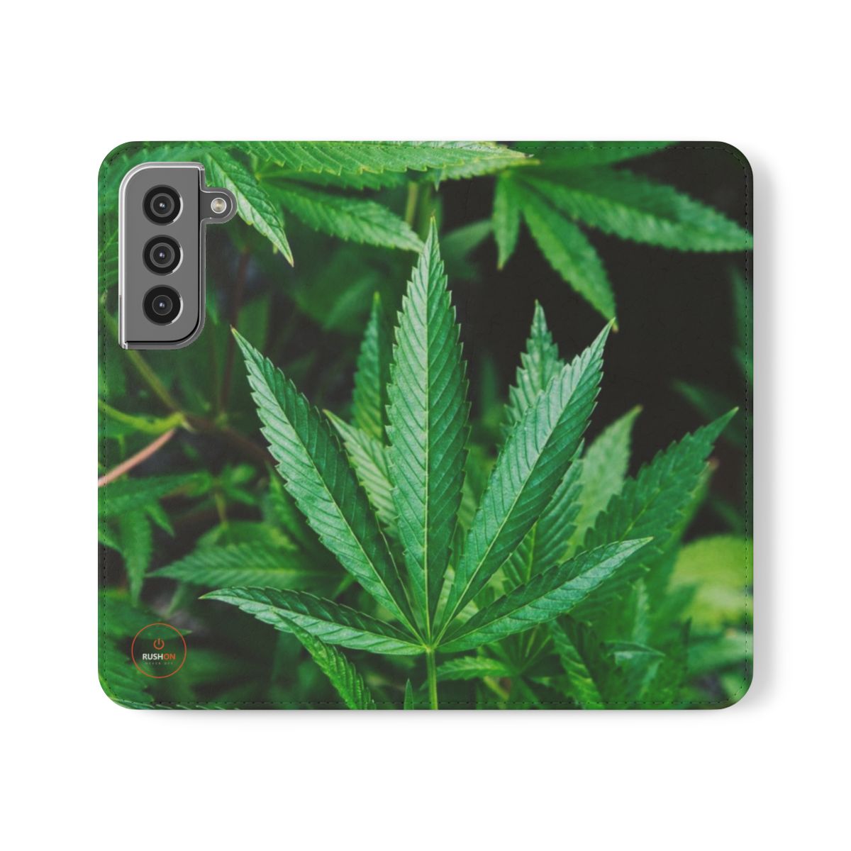 Marijuana Leaf Flip iPhone Case | Foldable Stand Cover