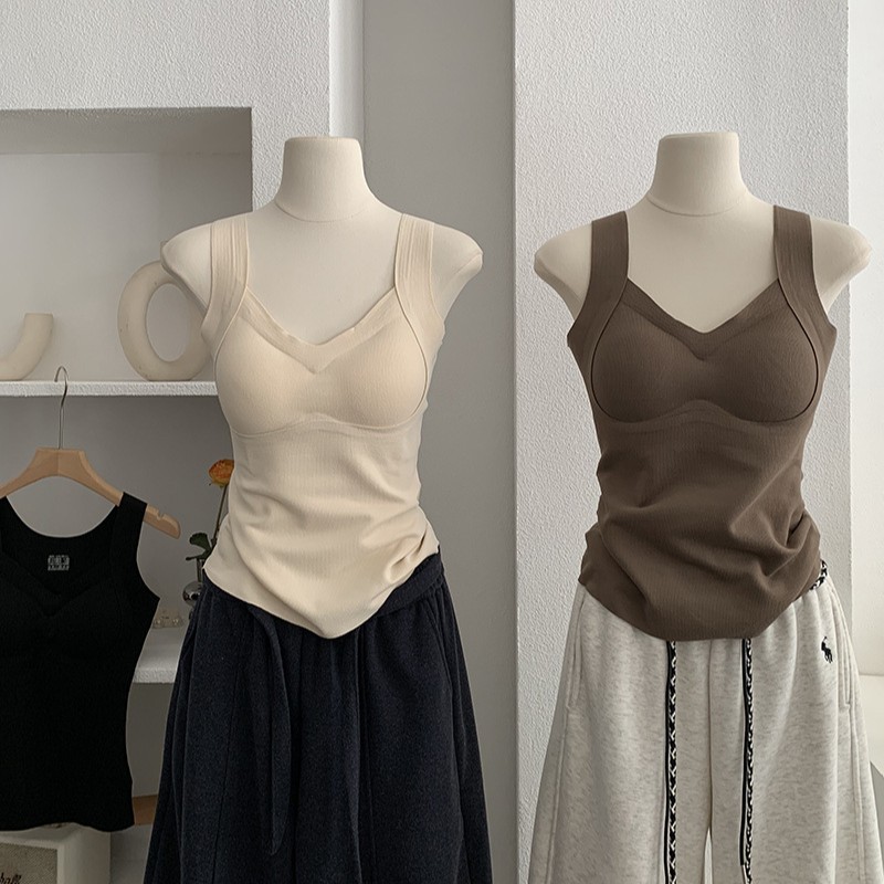 Heated Seamless Backless Bra | Padded Push-Up Winter Vest