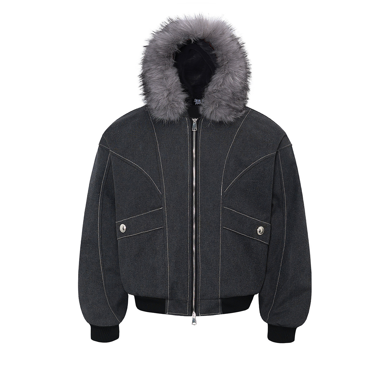 Men's Cotton Collar Padded Jacket | Fleece-Lined Streetwear