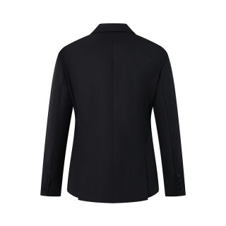 Black Double-Breasted Oversized Blazer for Men | Windproof Suit Jacket 4
