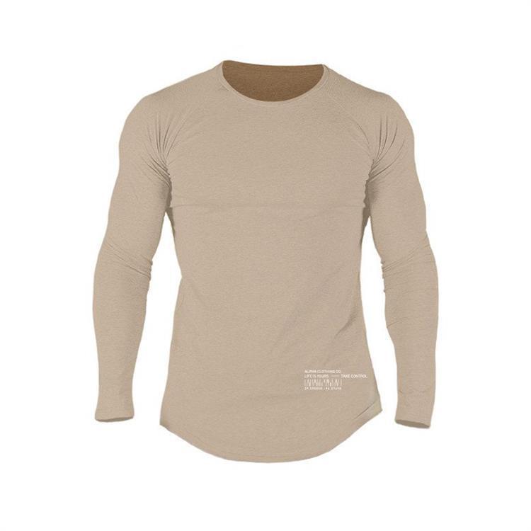 Men's Long Sleeve Elastic Quick-Dry Fitness Training Top