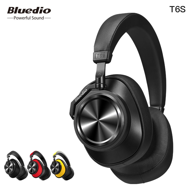 Bluedio T6S Active Noise Cancelling Bluetooth Headphones | Voice Control